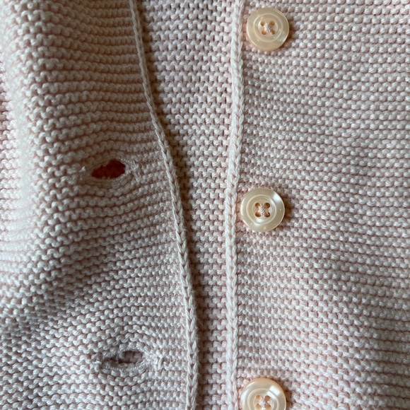 Knit bear sweater, light pink - Picture 3 of 3